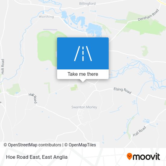Hoe Road East map