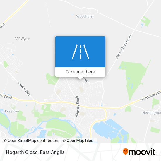 Hogarth Close map