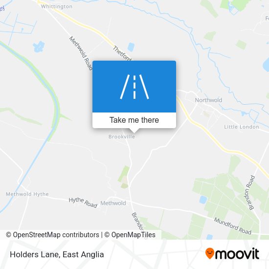 Holders Lane map
