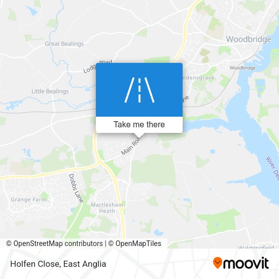 Holfen Close map