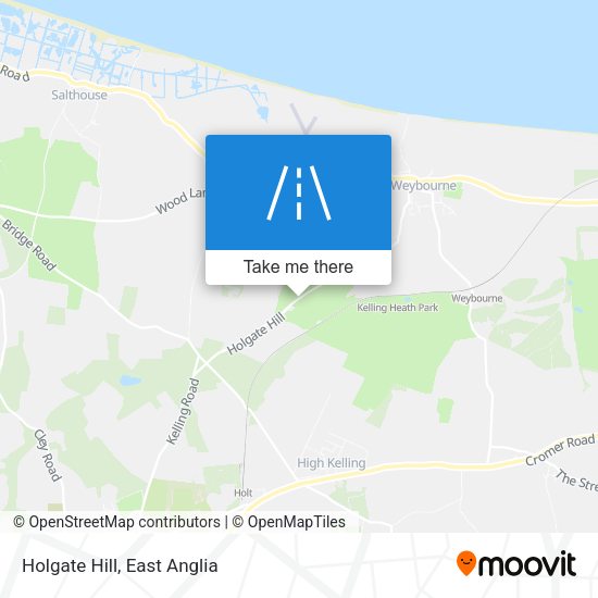 Holgate Hill map