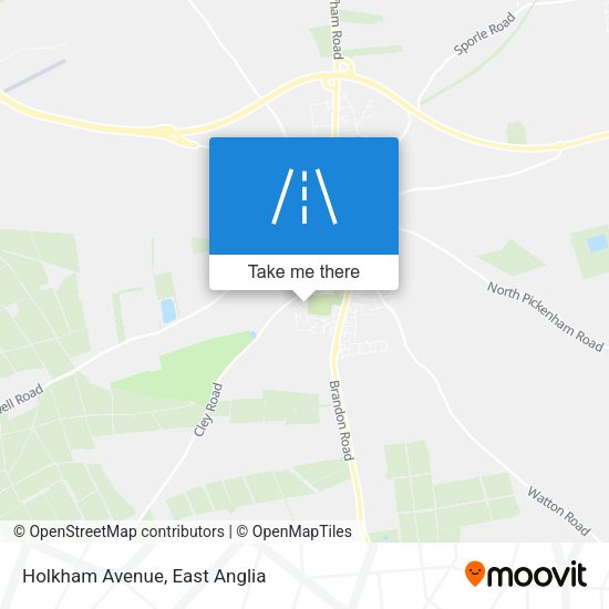 Holkham Avenue map