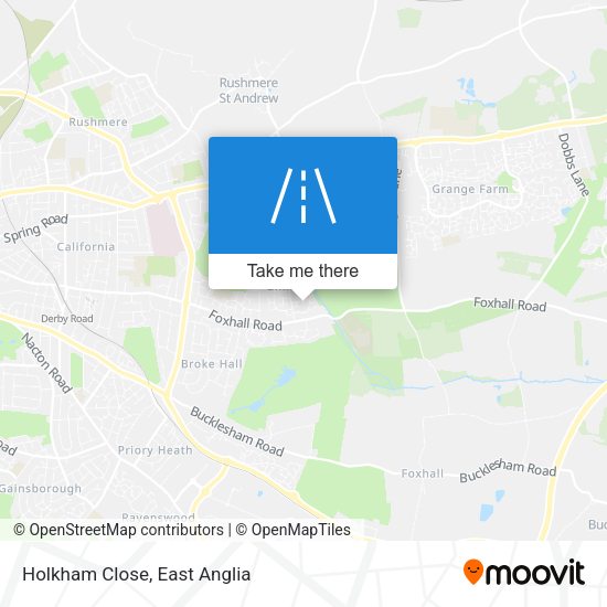 Holkham Close map
