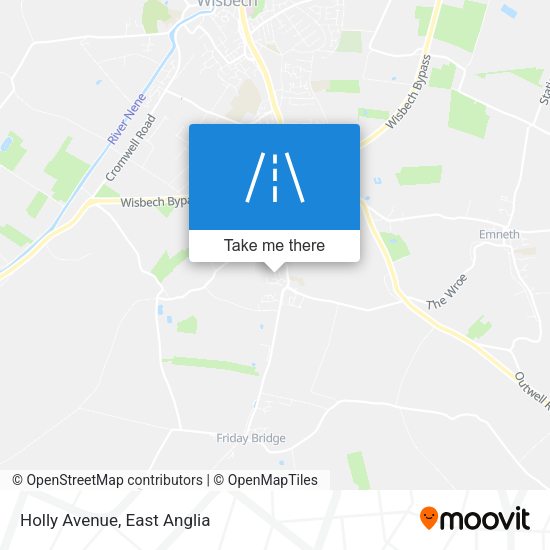 Holly Avenue map