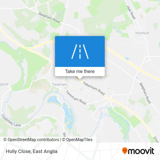 Holly Close map