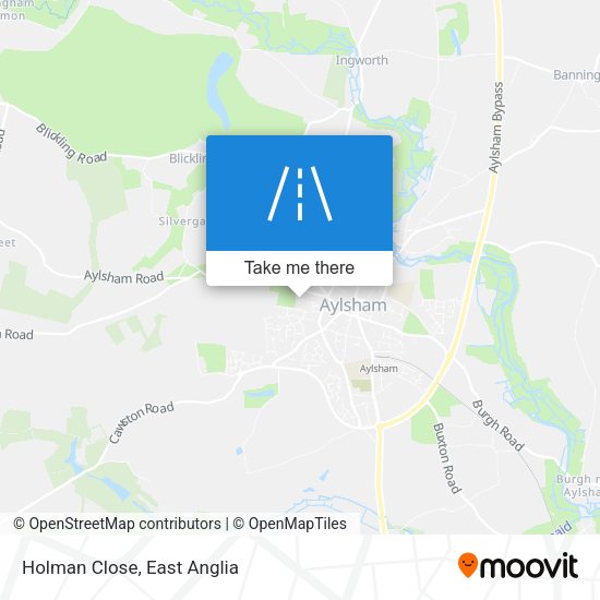 Holman Close map
