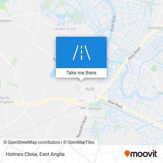 Holmes Close map