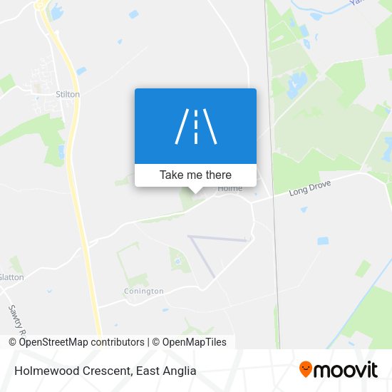 Holmewood Crescent map