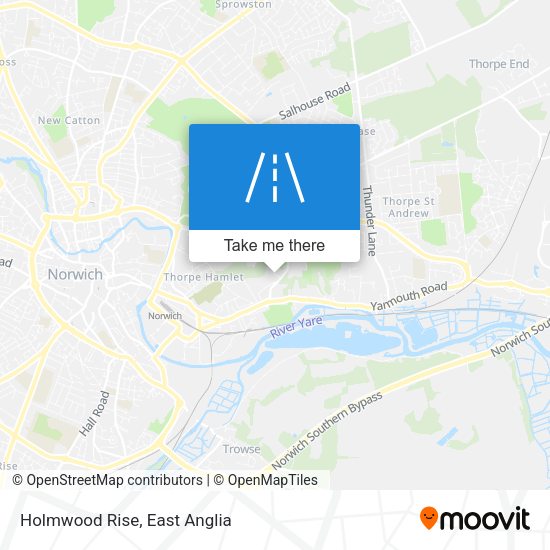 Holmwood Rise map