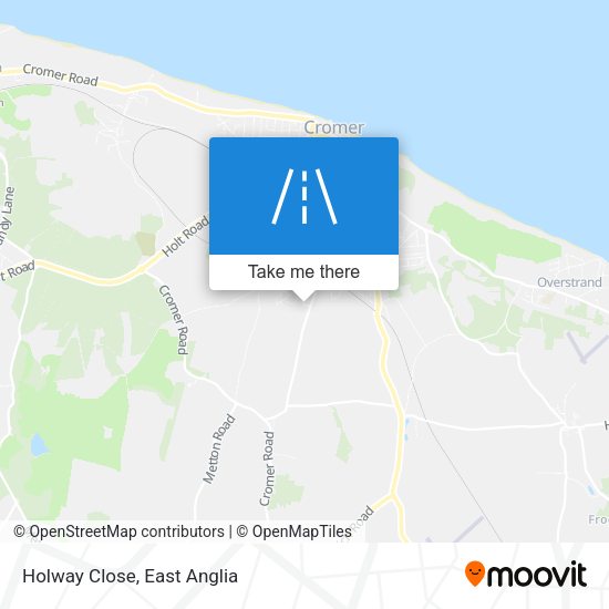 Holway Close map