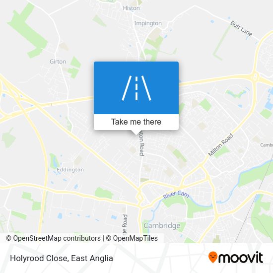Holyrood Close map