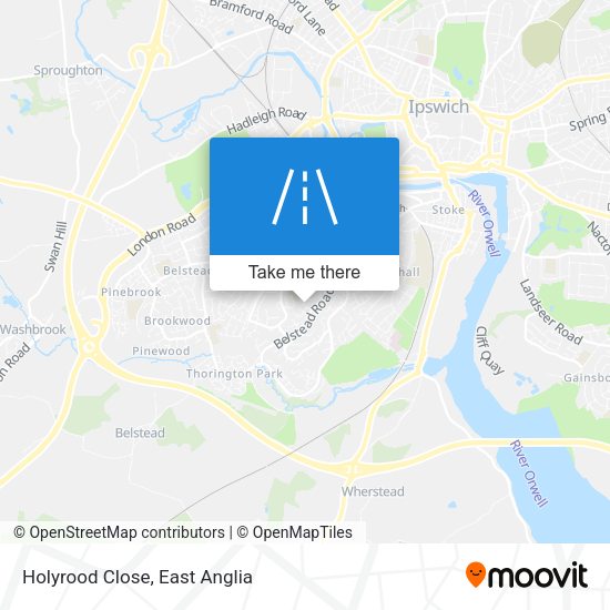 Holyrood Close map