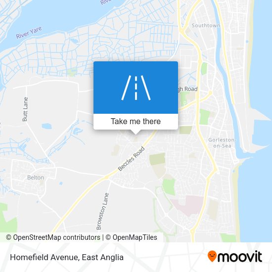 Homefield Avenue map