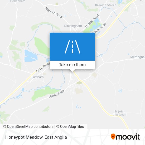Honeypot Meadow map