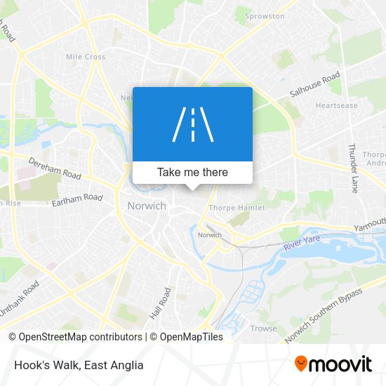 Hook's Walk map