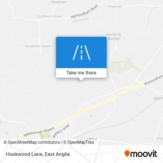 Hookwood Lane map