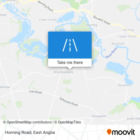 Horning Road map