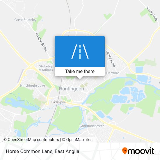 Horse Common Lane map