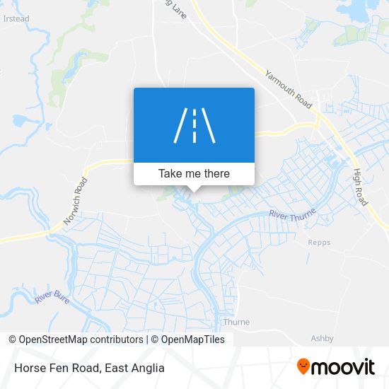 Horse Fen Road map
