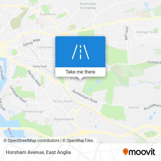 Horsham Avenue map