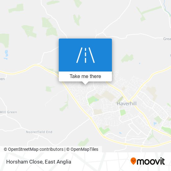 Horsham Close map