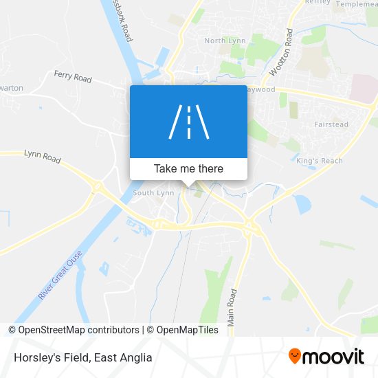 Horsley's Field map