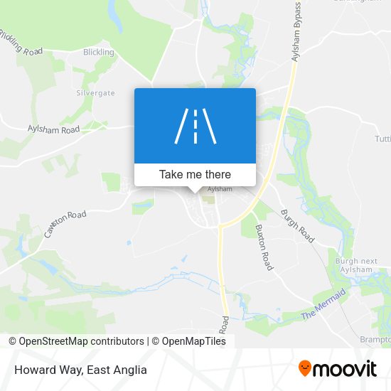 Howard Way map