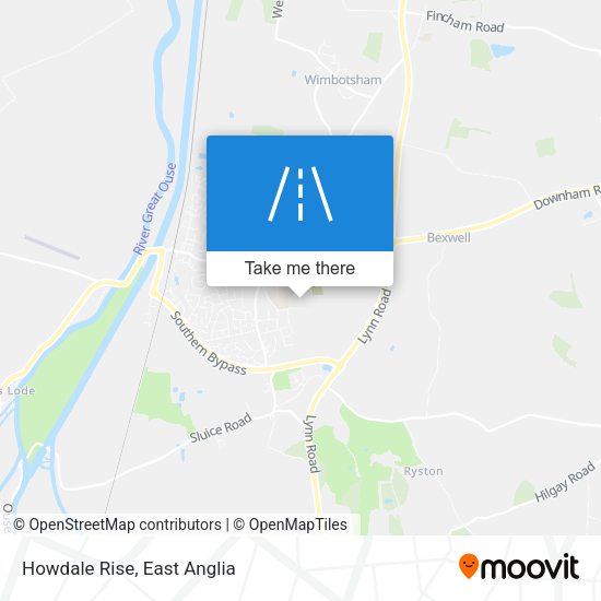 Howdale Rise map