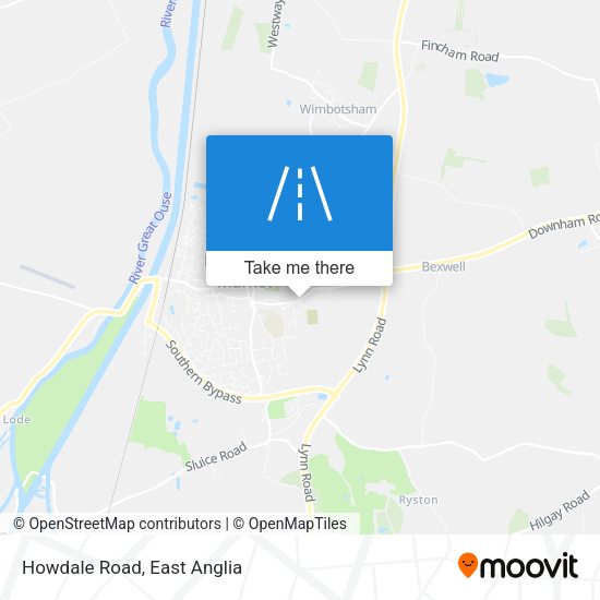 Howdale Road map
