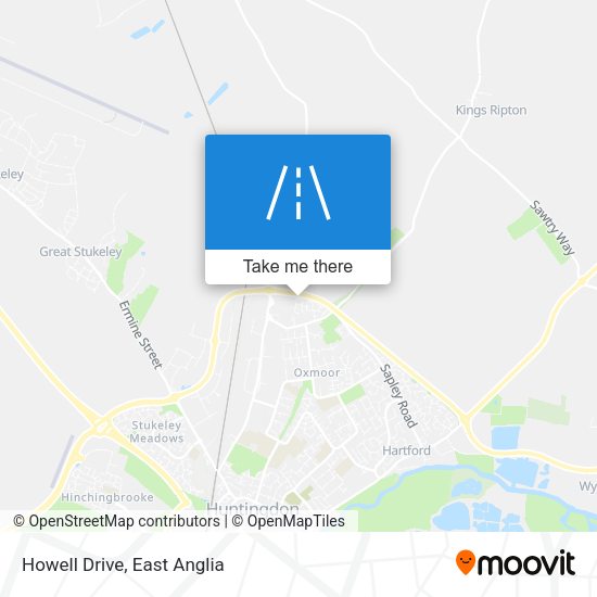 Howell Drive map