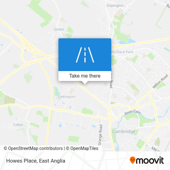 Howes Place map