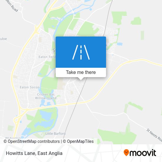 Howitts Lane map