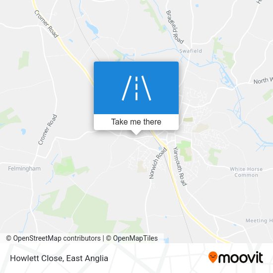Howlett Close map