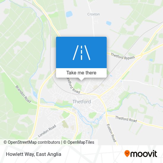 Howlett Way map