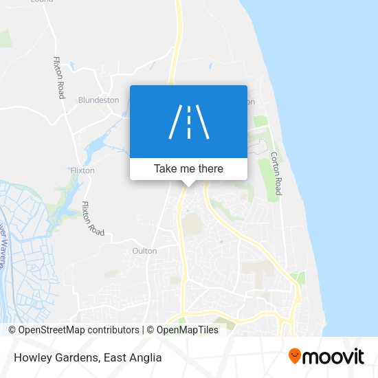 Howley Gardens map