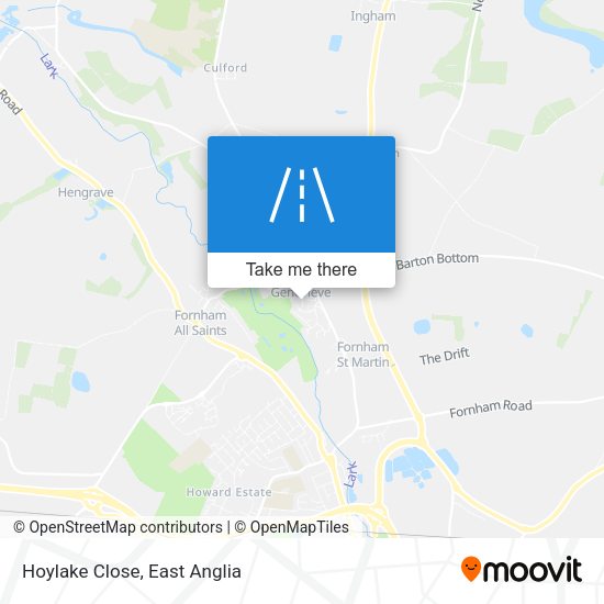 Hoylake Close map