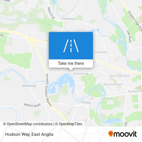 Hudson Way map