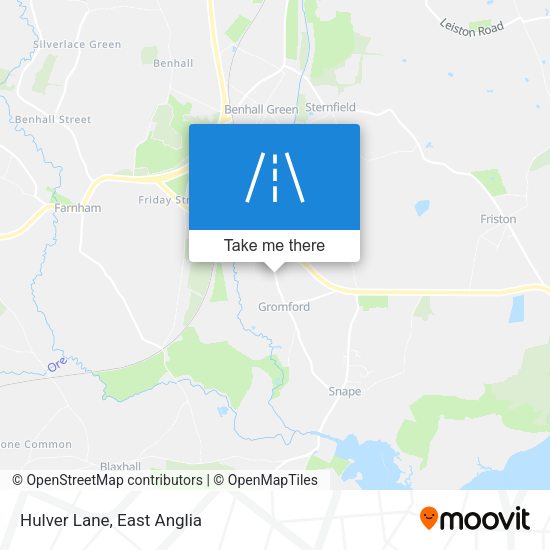 Hulver Lane map