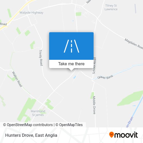 Hunters Drove map