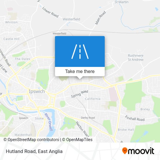 Hutland Road map
