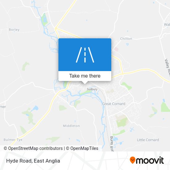 Hyde Road map