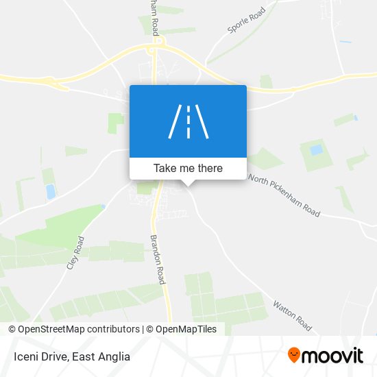 Iceni Drive map