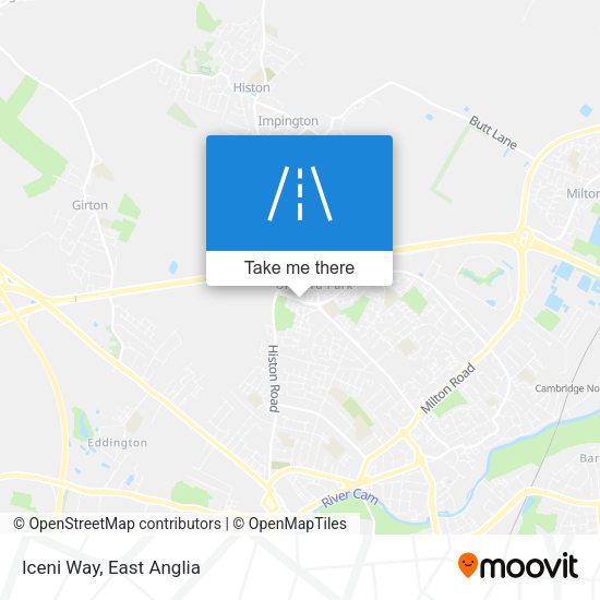 Iceni Way map