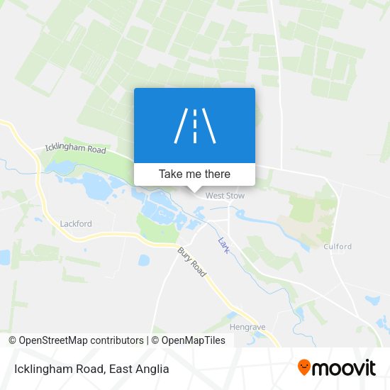 Icklingham Road map