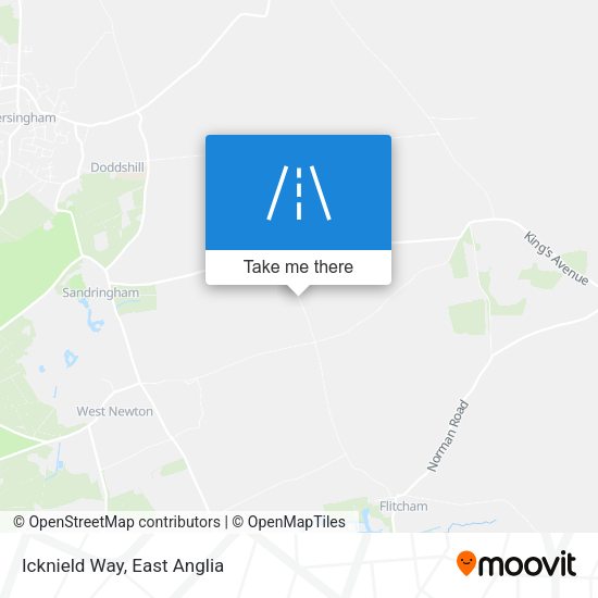 Icknield Way map