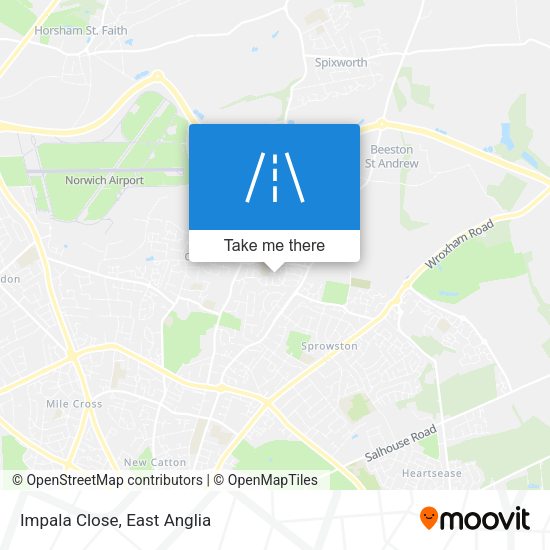 Impala Close map