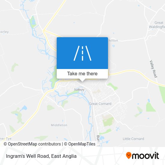 Ingram's Well Road map