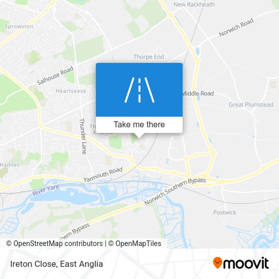 Ireton Close map