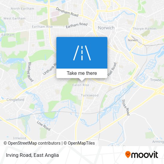 Irving Road map