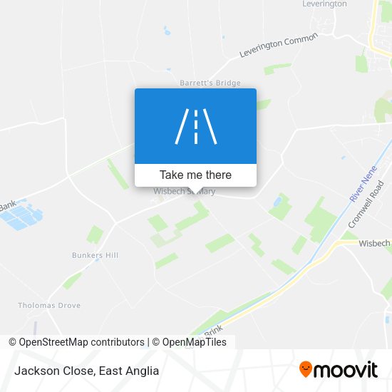Jackson Close map